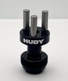 ALU NUT 3-PINS WHEEL ADAPTER - FRONT / REAR - 1 / 12 PAN CAR