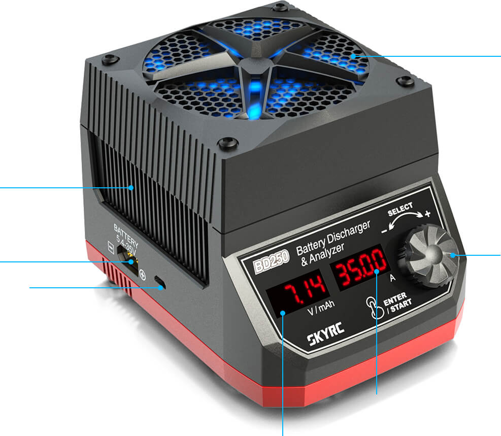 SkyRC BD250 Battery Discharger Analyzer