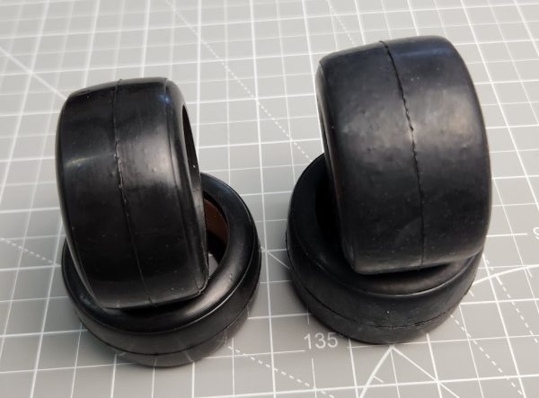 Mounted RT1 Rubber Tires on GTR Wheels (4) – BLEM