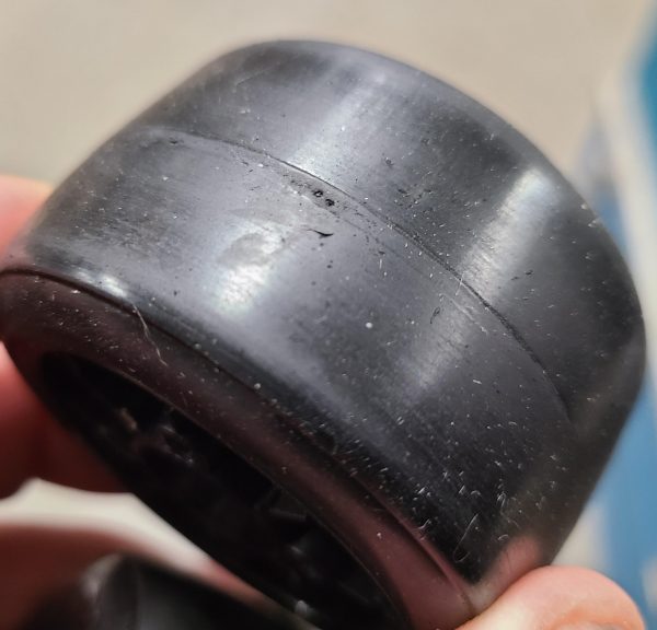 Mounted RT1 Rubber Tires on CRC F1 Wheels (4) – BLEM