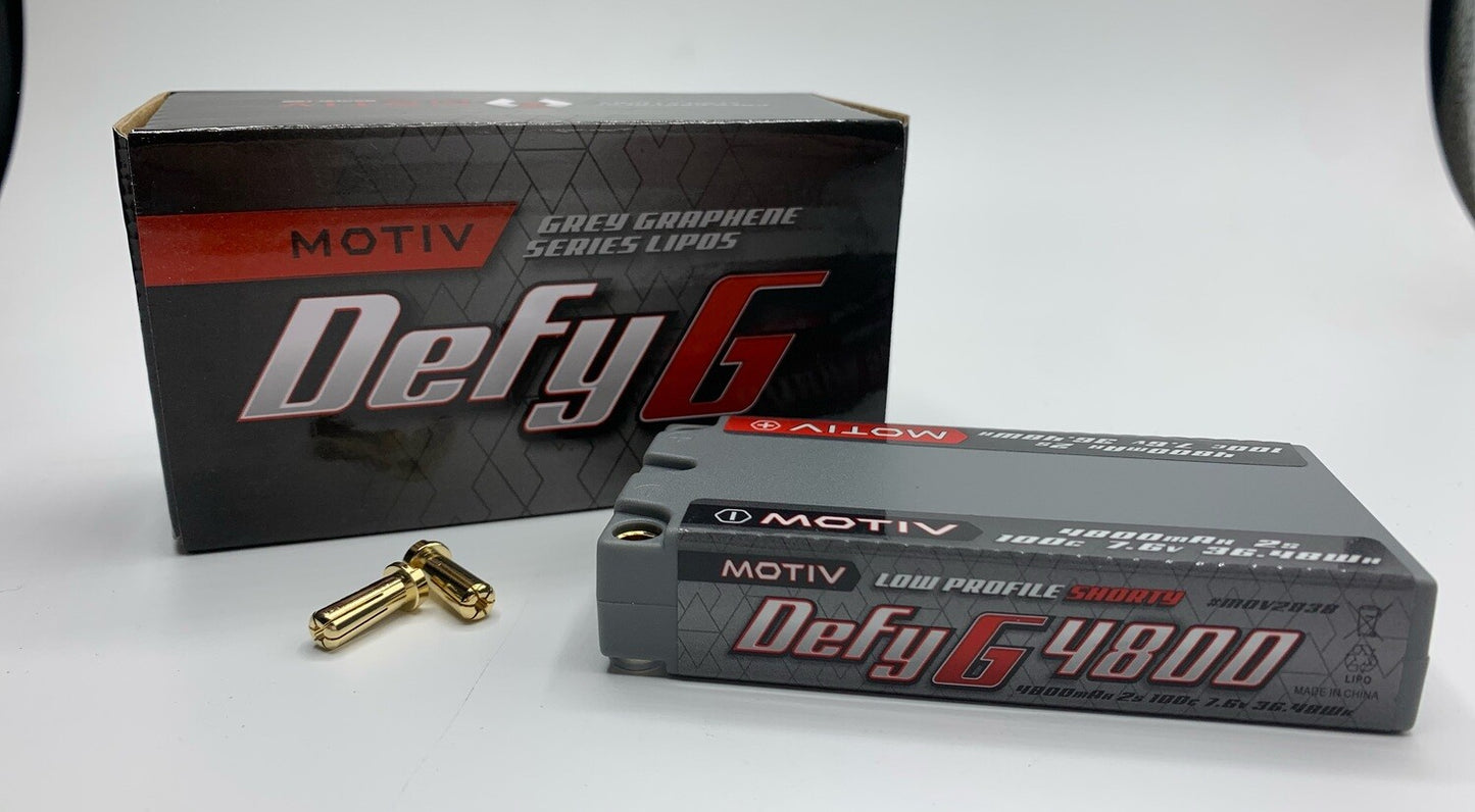 Motiv LOW PROFILE GREY GRAPHENE PRO LIPO, 4800 MAH 2S LP SHORTY