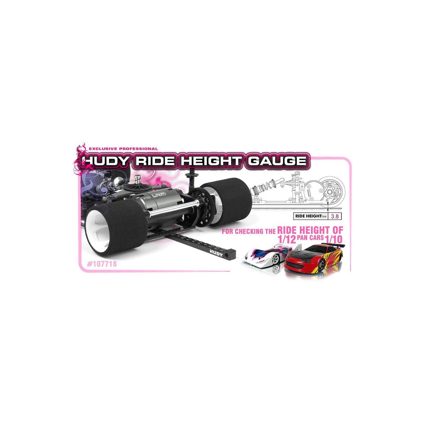 Hudy Ride Height Gauge Stepped For 1:10 & 1:12 Pan Cars