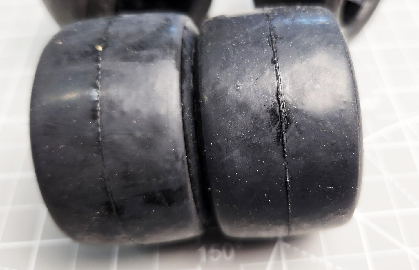 23142 – Mounted RT1 Rubber Tires on GTR Wheels (2) – BLEMS, Rear pair only
