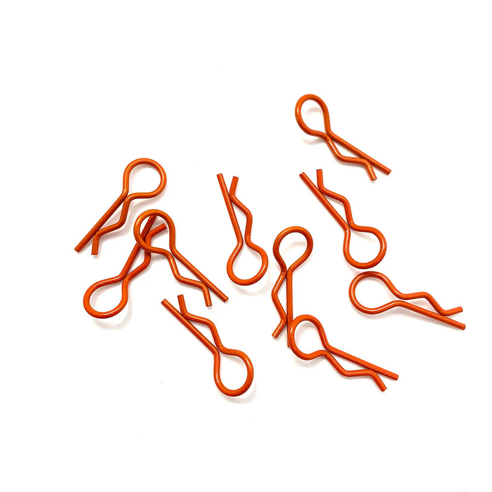 Team Zombie 1:10 Small Body Clip - Orange (10)