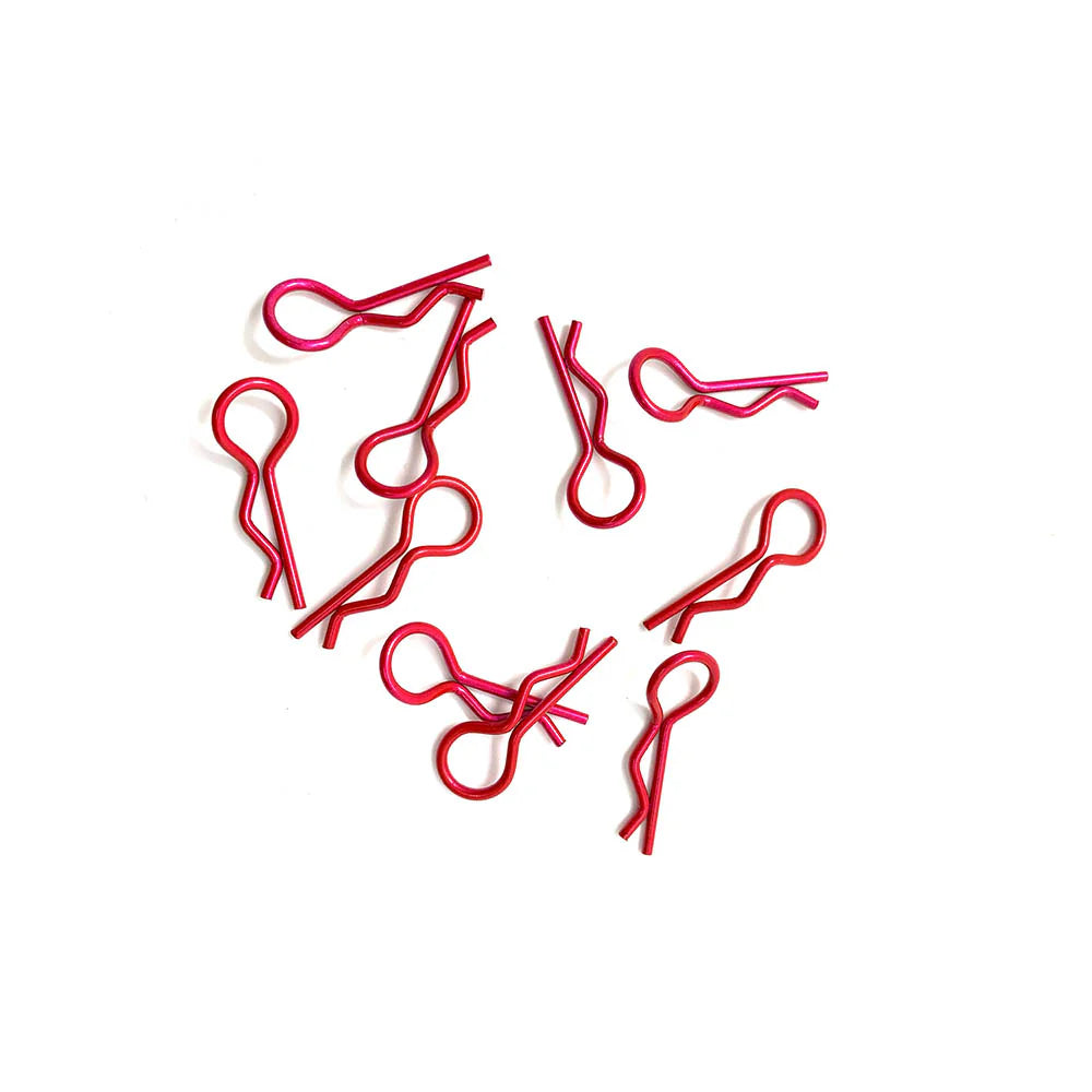 Team Zombie 1:10 Small Body Clip Metallic Red