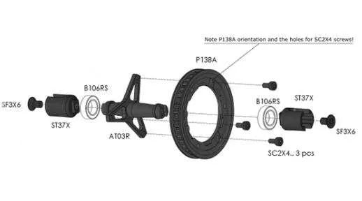 AWESOMATIX AT03R - LIGHTWEIGHT SPOOL AXLE
