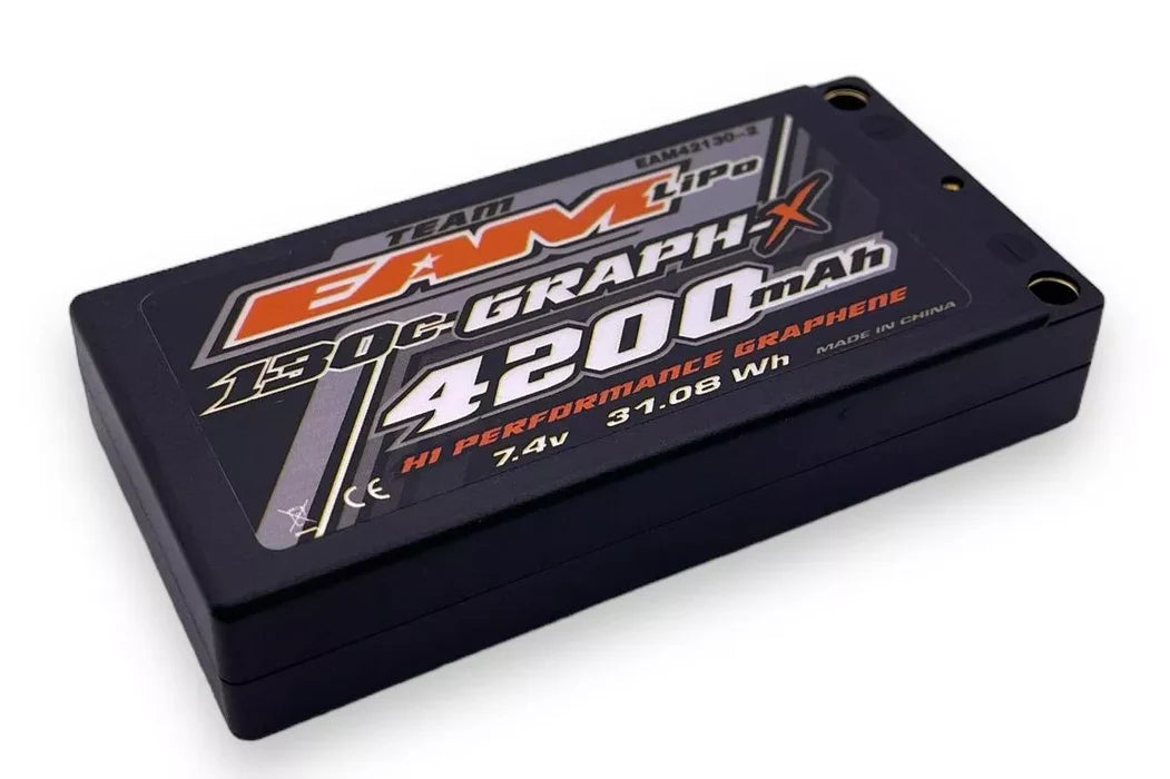 TEAM EAM 4200MAH 2S - 130C ULCG GRAPH-X FORMULA BATTERY - SHORTY LIPO