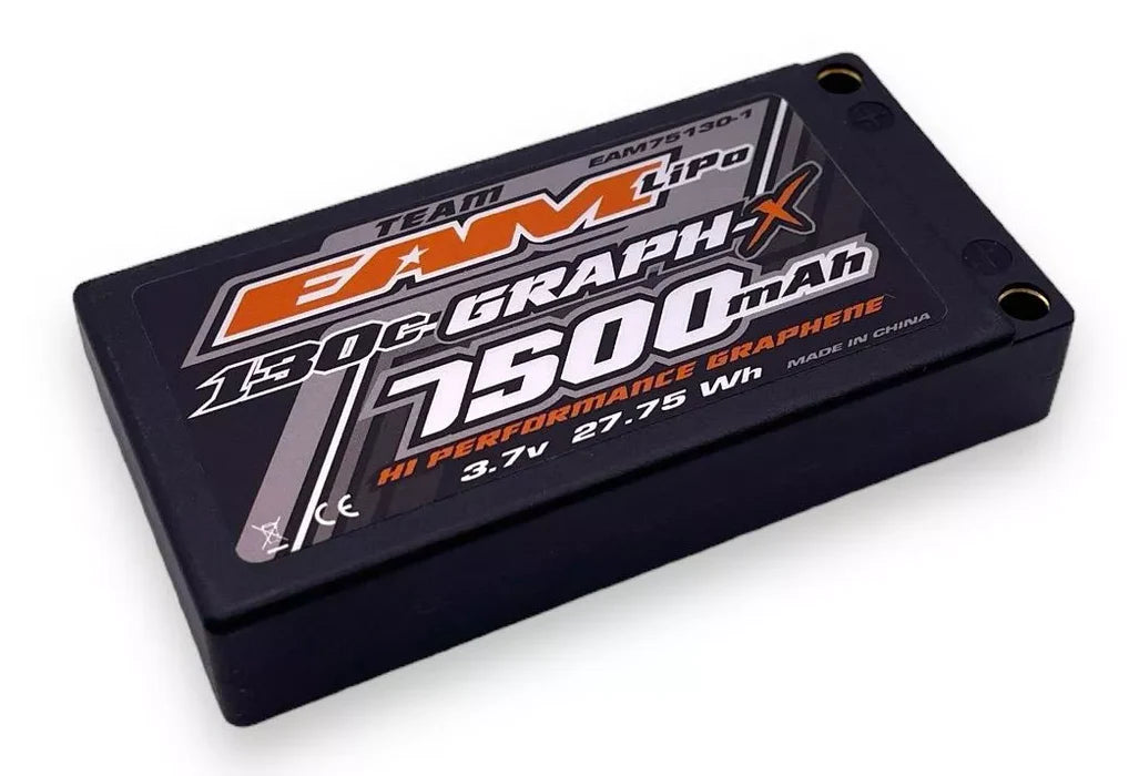 Team EAM 7500 1S 130C Graph-X Lipo Battery. Stock Spec!
