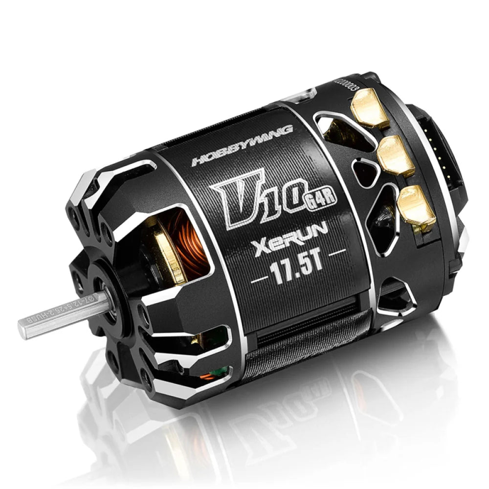Hobbywing Xerun V10 Brushless Motor G4R (2-3s) 17.5T Sensored for 1/10