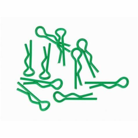 Team Zombie 1:10 Small Body Clip - Metallic Green (10)