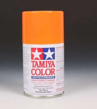 Tamiya Polycarbonate Spray Paint PS-24 Fluorescent Orange