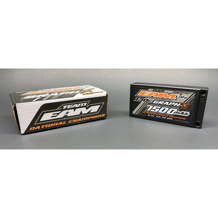 Team EAM 7500 1S 130C Graph-X Lipo Battery. Stock Spec!