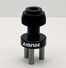 ALU NUT 3-PINS WHEEL ADAPTER - FRONT / REAR - 1 / 12 PAN CAR