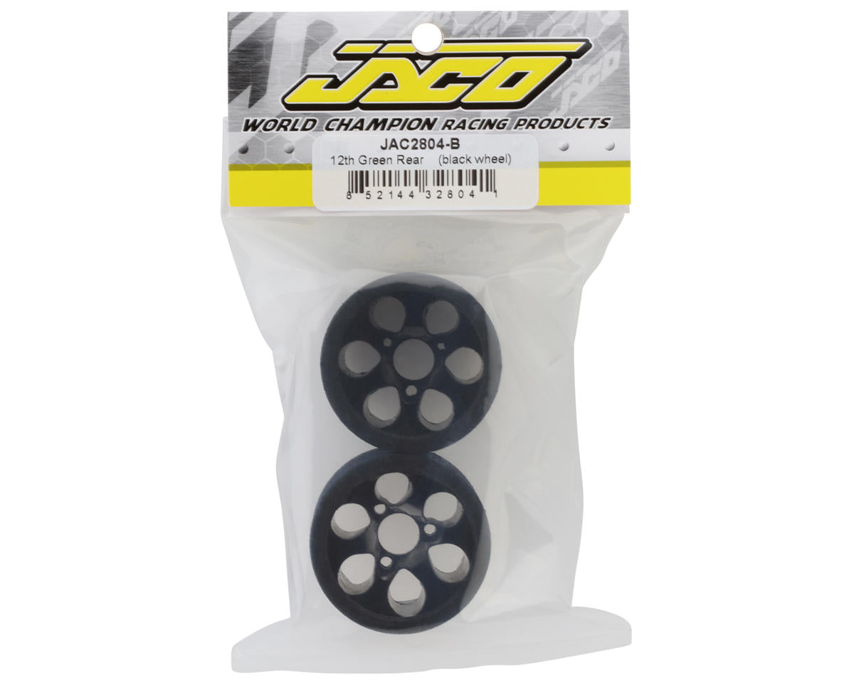 Jaco Prism 1/12 Mounted Foam Rear Tires (2) (Green)