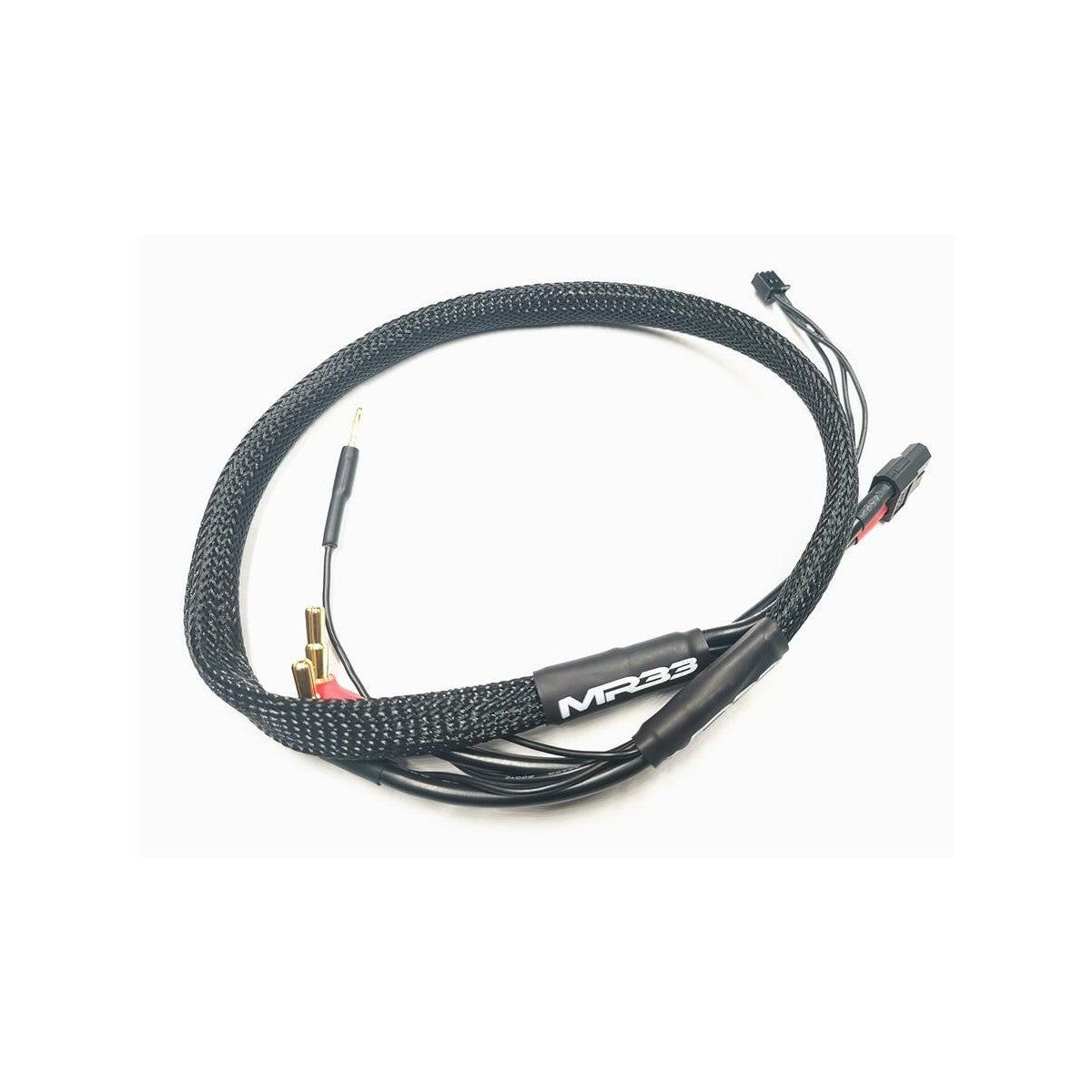 MR33 2S XT60 All-Black Charging Lead - 600mm - (4 / 5mm Dual Plug - XH)