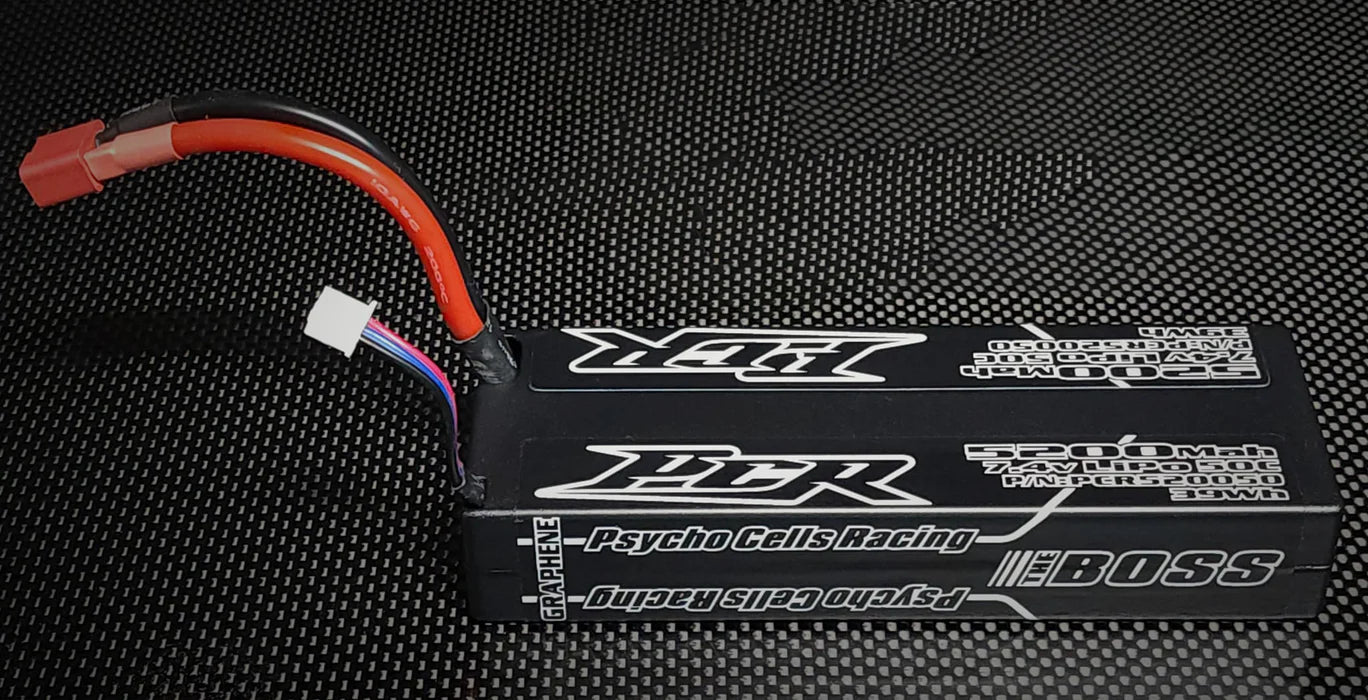 Psycho Cells Racing The BOSS 5200mAh 2S 7.4V 50C Hardcase LiPo