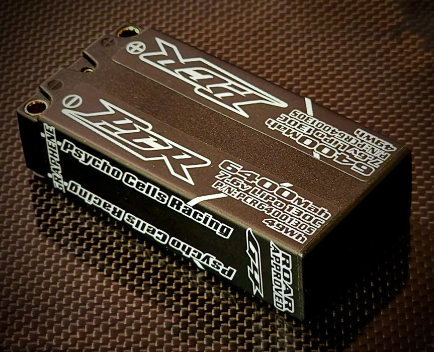Psycho Cells Racing 6400mAh 2S 7.6V Hardcase Shorty LiPo