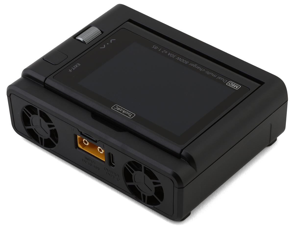 ToolkitRC M8D Touchscreen Dual Battery DC Charger/Discharger (1600W/50A/8S)